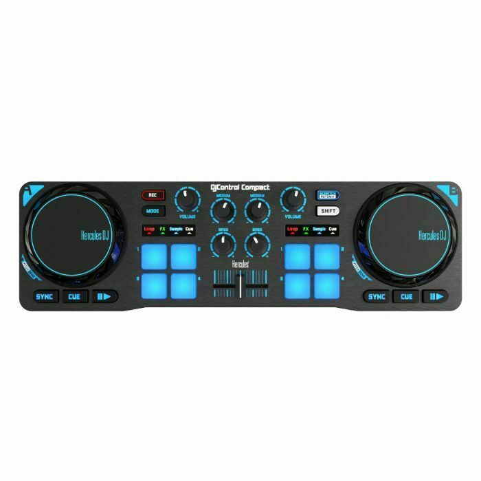Hercules DJControl Compact - DJ Controller w/ DJUCED™ 18° Software