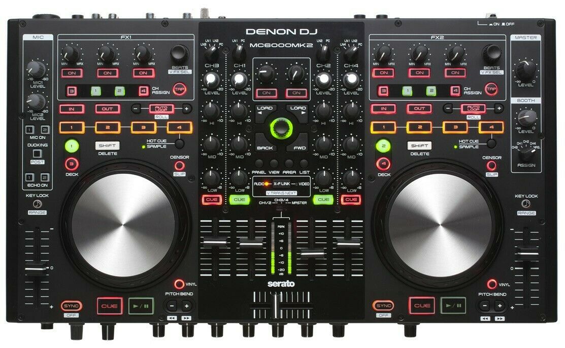 Denon DJ MC6000MK2 | Premium Digital DJ Controller & Mixer with full Serato DJ d