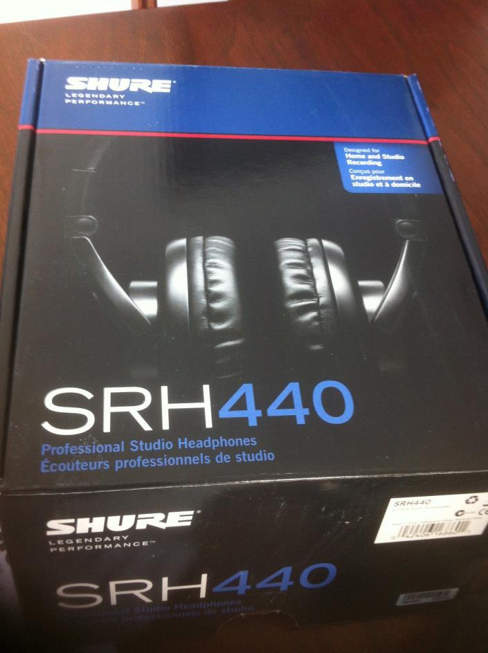 Shure SRH440 Headband Professional Studio Headphones - Black