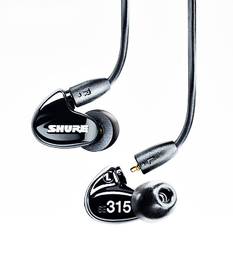 Shure SE315-K  In-Ear Monitors/IEMs and Studio/Live Monitoring Sound Isolating