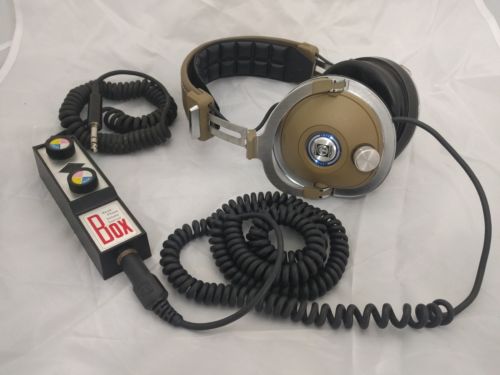 Koss Closed Ear Headphones Pro-4AAA w/ Volume Box Vintage 1970s Hi Fi Studio