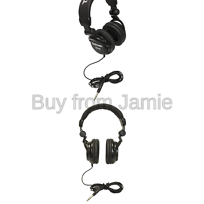Tascam TH-02 Closed Back Studio Headphones, Black Standard Packaging