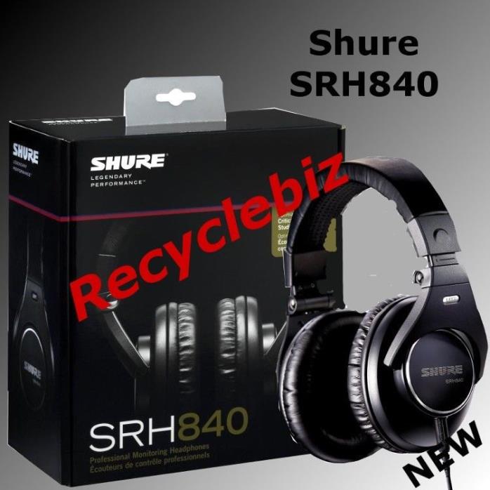Shure SRH840 NEW IN BOX Professional Monitoring Headphones IN STOCK Free US Ship