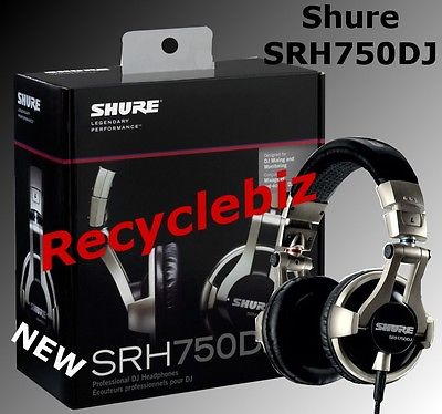 Shure SRH750DJ NEW IN BOX Professional DJ Headphones IN STOCK Free Shipping