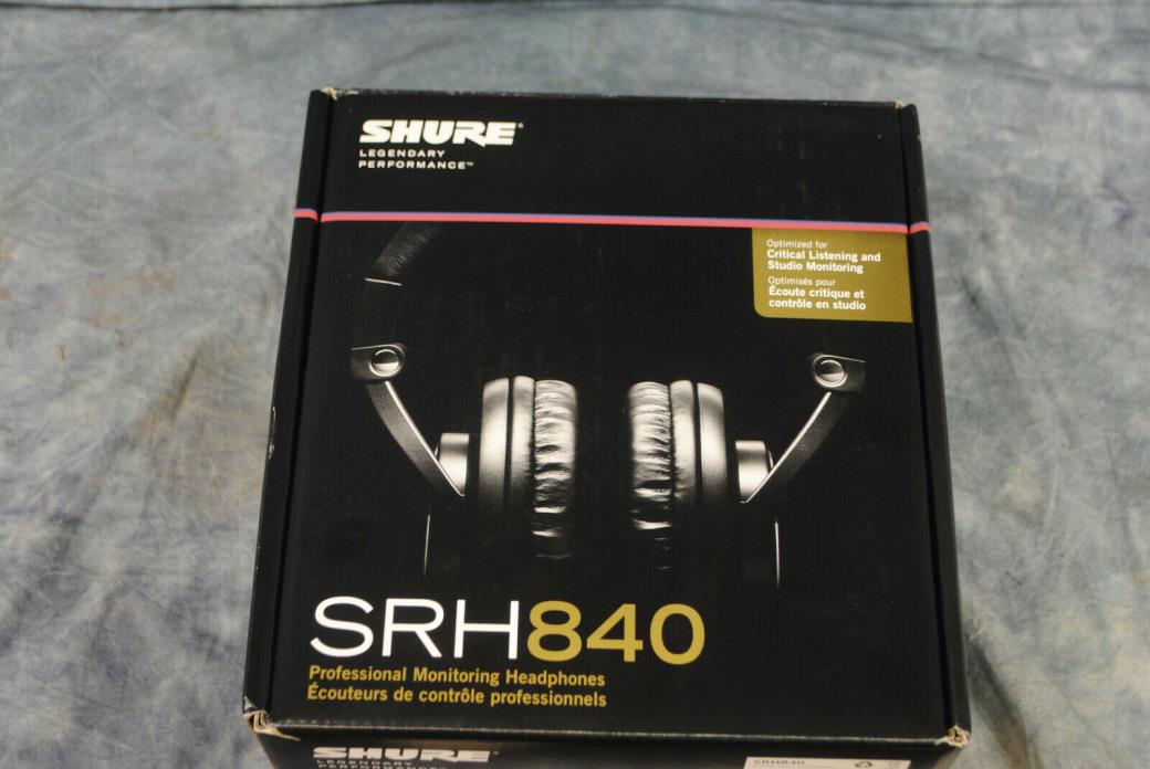 SHURE SRH840 PROFESSIONAL MONITORING HEADPHONES *NEW*