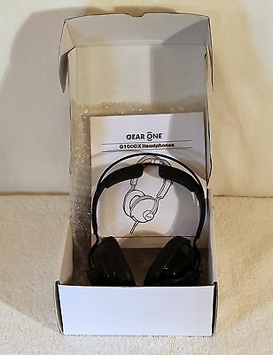 GEAR ONE Isolation Headphones Black G100DX DJ Recording studio playback monitor