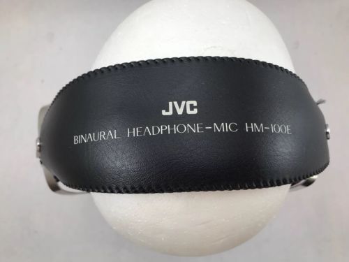 RARE Vintage 70's JVC HM-100E Binaural Mic Stereo Boombox Headphones hip-hop RED