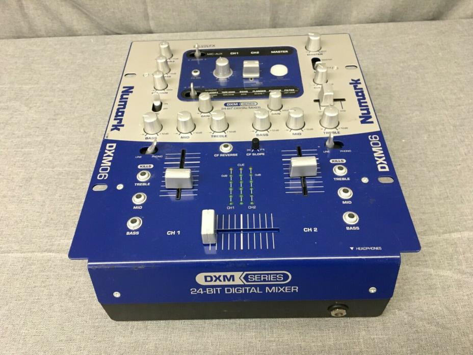 USED, NUMARK DXM06 2-CHANNEL 24 BIT DIGITAL DJ MIXER-