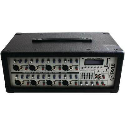 8-Channel, 800-Watt Powered Mixer with MP3 Input [ID 3083555]