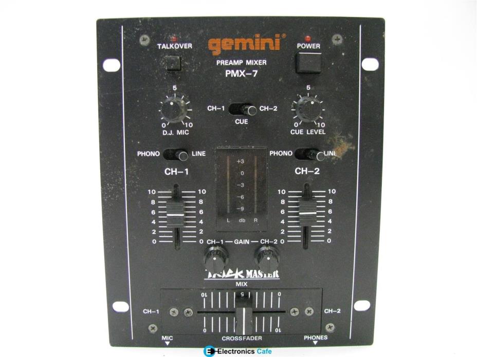 Gemini PMX-7 Preamp Mixer *Parts Only *