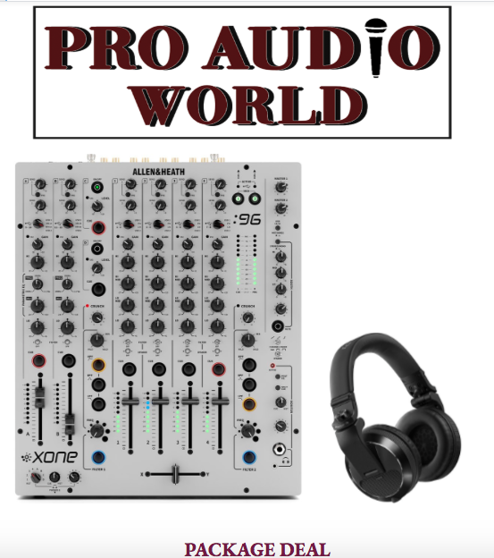 Allen & Heath XONE:96 Professional 6-Channel Analog DJ Mixer with PIONEER X7 HP