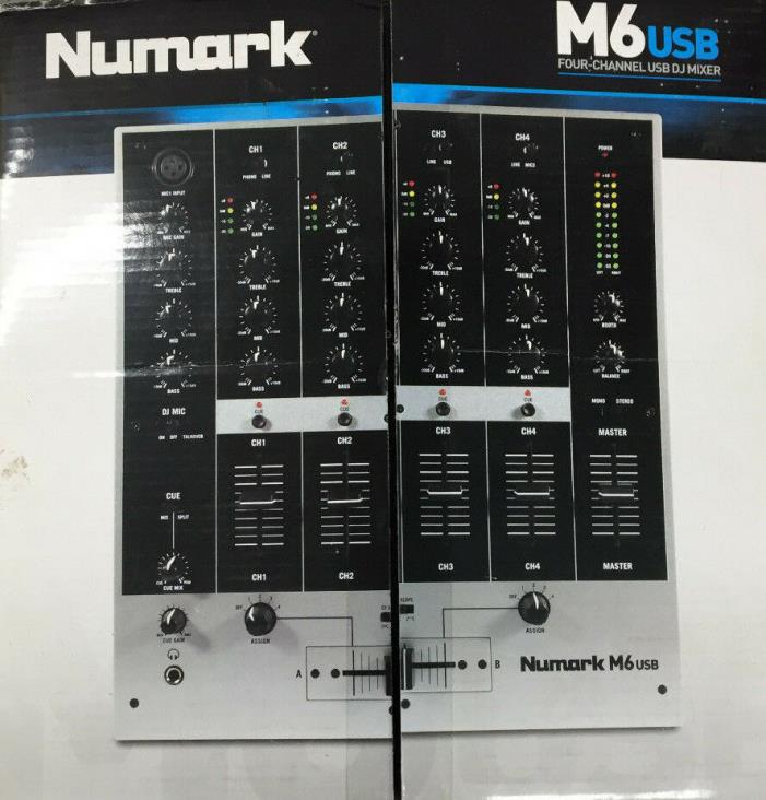 Numark M6 USB 4 Channel DJ Mixer