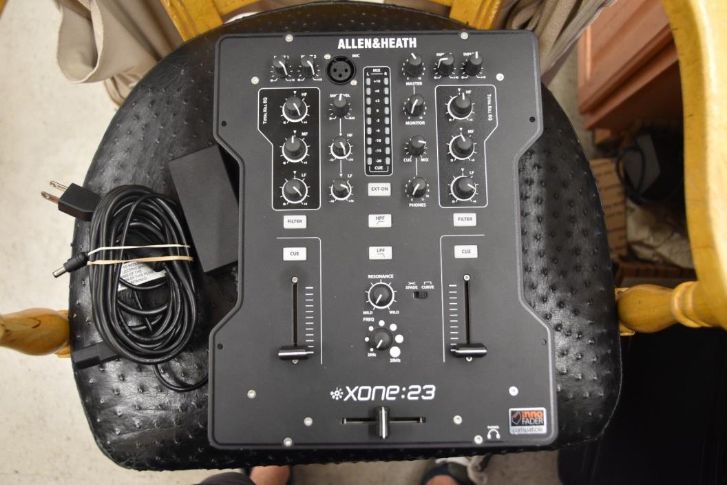 MINT ALLEN & HEATH XONE 23 2 Channel DJ Turntable CD Mixer USB Sound Card FREE S