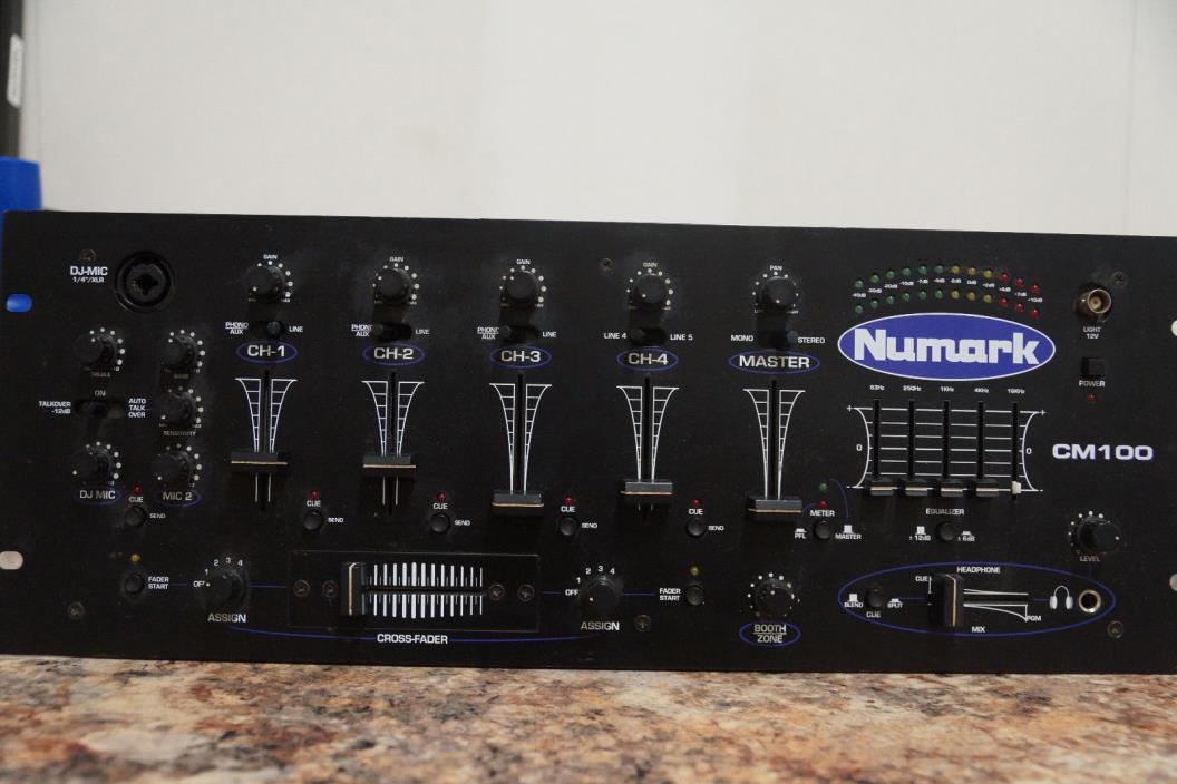 Numark CM100 Professional 4 Channel DJ Mixer
