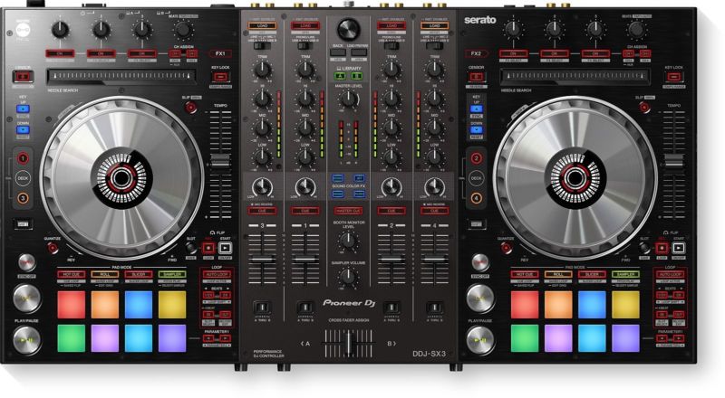 Pioneer DDJ-SX3 Professional Serato Pro DJ Mixer Controller - Ships FREE U.S.