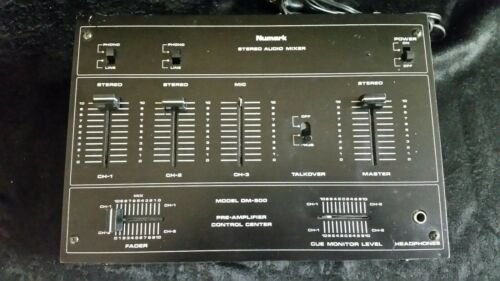 Vintage Numark DM-500 Stereo Pre-Amplifier Audio Mixer  OLD SCHOOL VERY NICE