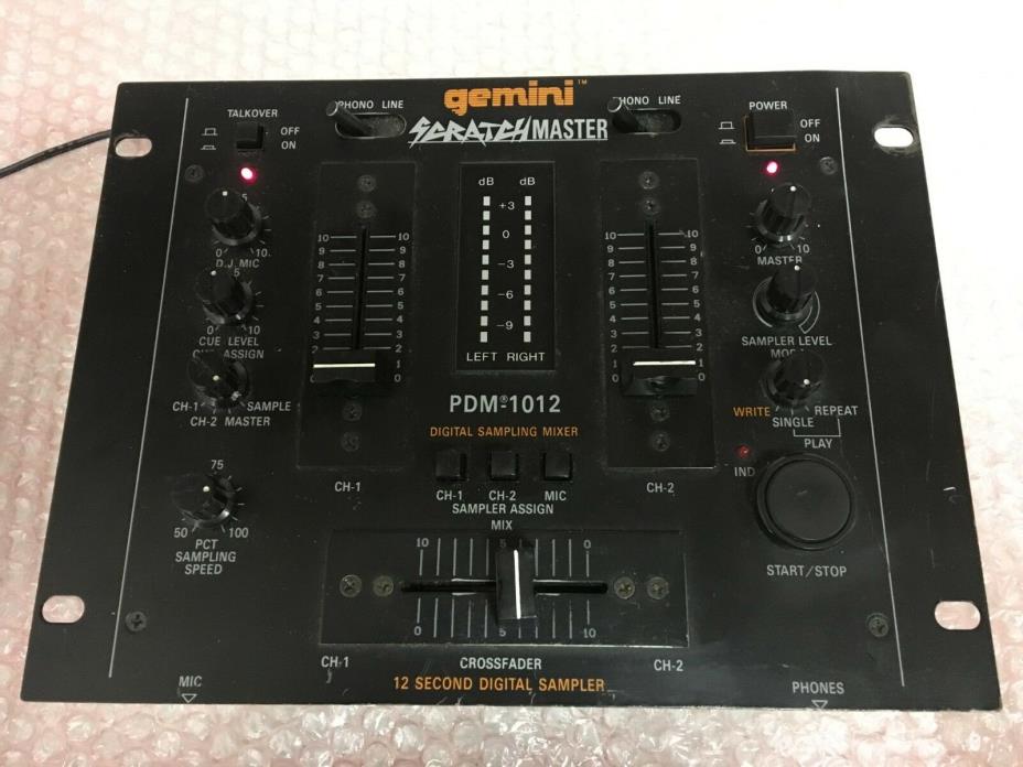 Gemini PDM-1012 digital sampling mixer w/power cord
