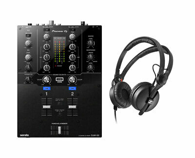 Pioneer DJM-S3 2-Channel DJ Mixer with Built-In Serato + HD 25 Headphones