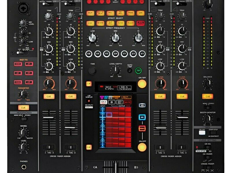 Pioneer DJM-2000NXS Analog/Digital 4-channel Pro Linkable DJ Mixer with Effects
