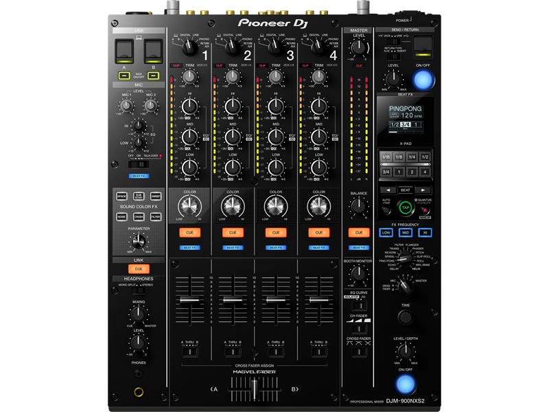 Pioneer DJM-900NXS2 4 Channel Digital Pro DJ Mixer Black DJM 900NXS2 Brand New