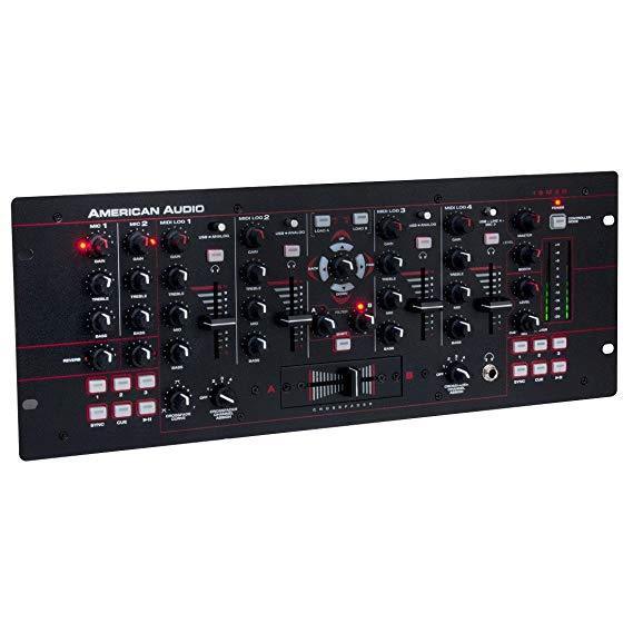 American Audio 19MXR 4-Channel MIDILOG DJ Mixer