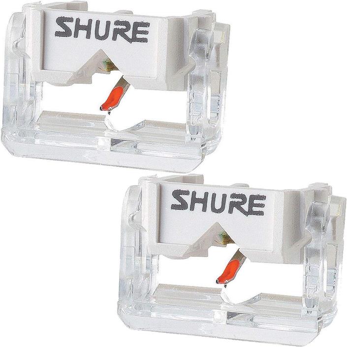 (2) Genuine Shure M-447 Replacement Stylus Needle for M44-7