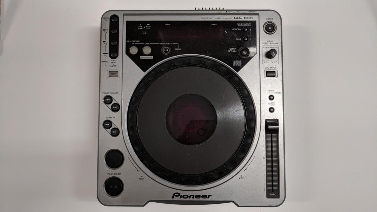 Pioneer CDJ800 DJ Turntable Tested Working