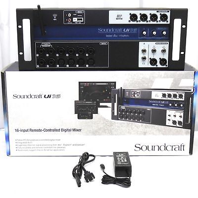 Soundcraft Ui 16 Remote-Controlled 16 Ch Digital Mixing Console Ui16 Mixer MINT