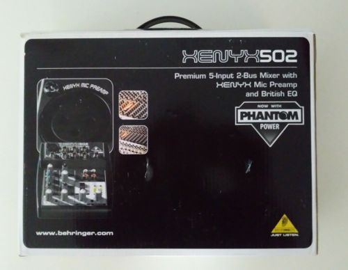 Behringer XENYX 502 5-Channel Mixing Console
