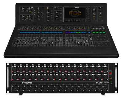 Midas M32 Mixer Digital Console + FREE DL32 Snake Stage Box +$500 Savings