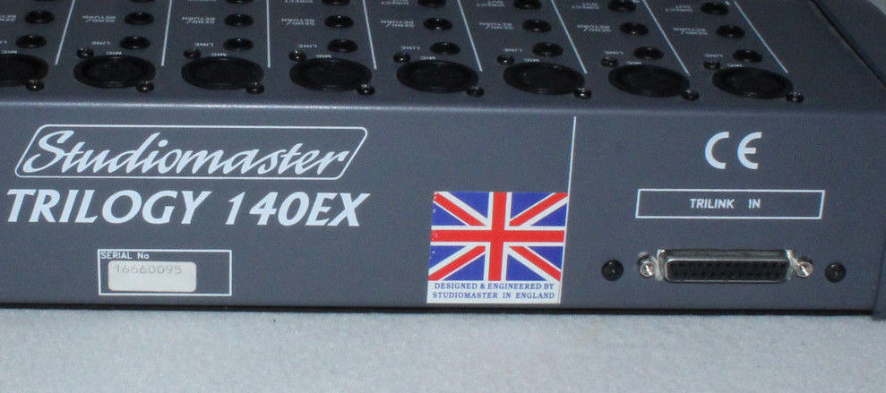 Very Nice Vintage Studiomaster Trilogy 140EX Professional Mixer Board