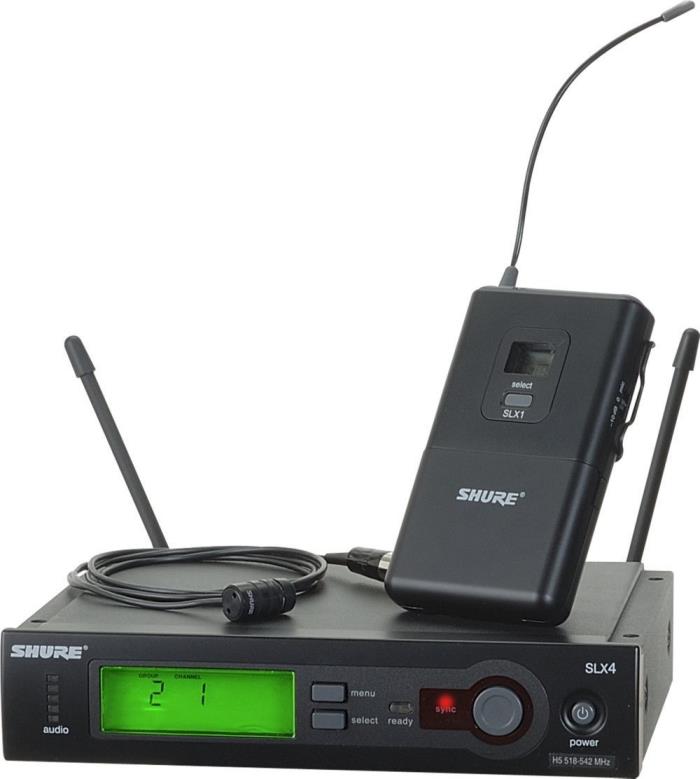 Shure SLX14/85 Lavalier Wireless WL185 Mic System Band G4 SLX14/85-G4 NEW!