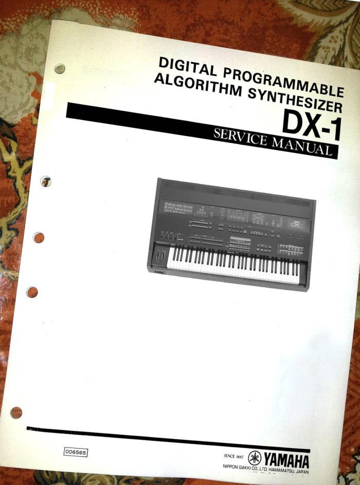 YAMAHA DX1 DX-1 REPAIR / SERVICE MANUAL