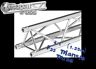 NEW 4.1 ft TR-4078-1250 Global Truss F33 Triangle Truss Free Same Day Shipping!