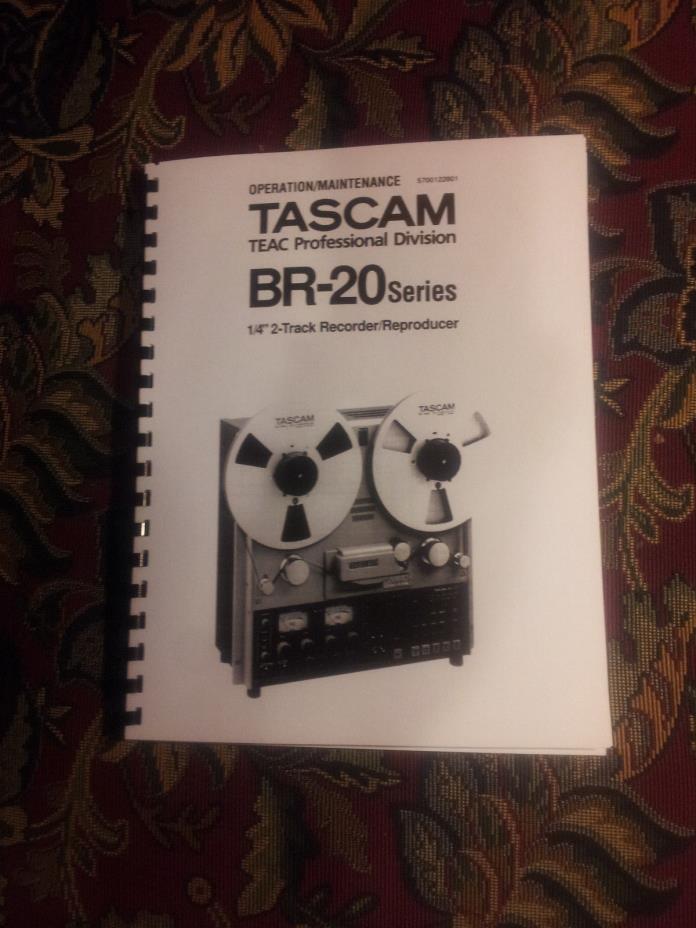 TASCAM BR-20 BR20 USER / OWNERS manual [Comb Bound]