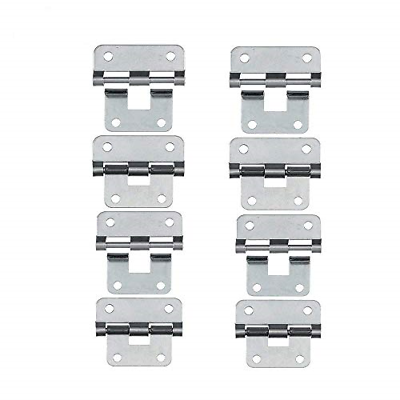 Take-Apart/Lift Off Hinge Door Hinges - Set of 8, Silver