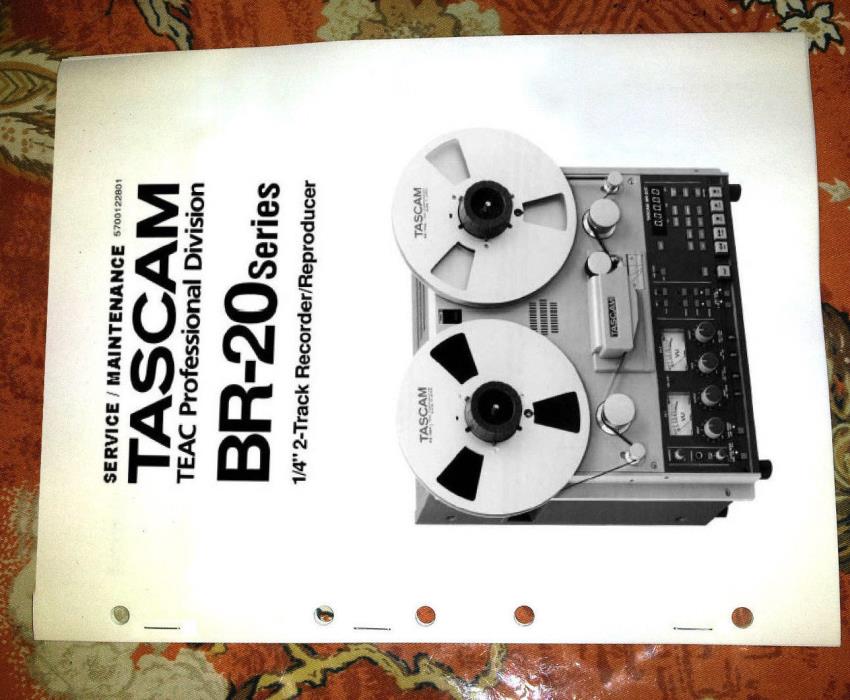 TEAC TASCAM BR-20 BR20 REPAIR/ SERVICE Manual +schematics