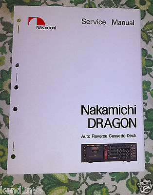Nakamichi Dragon Service / Repair  manual +Schematics