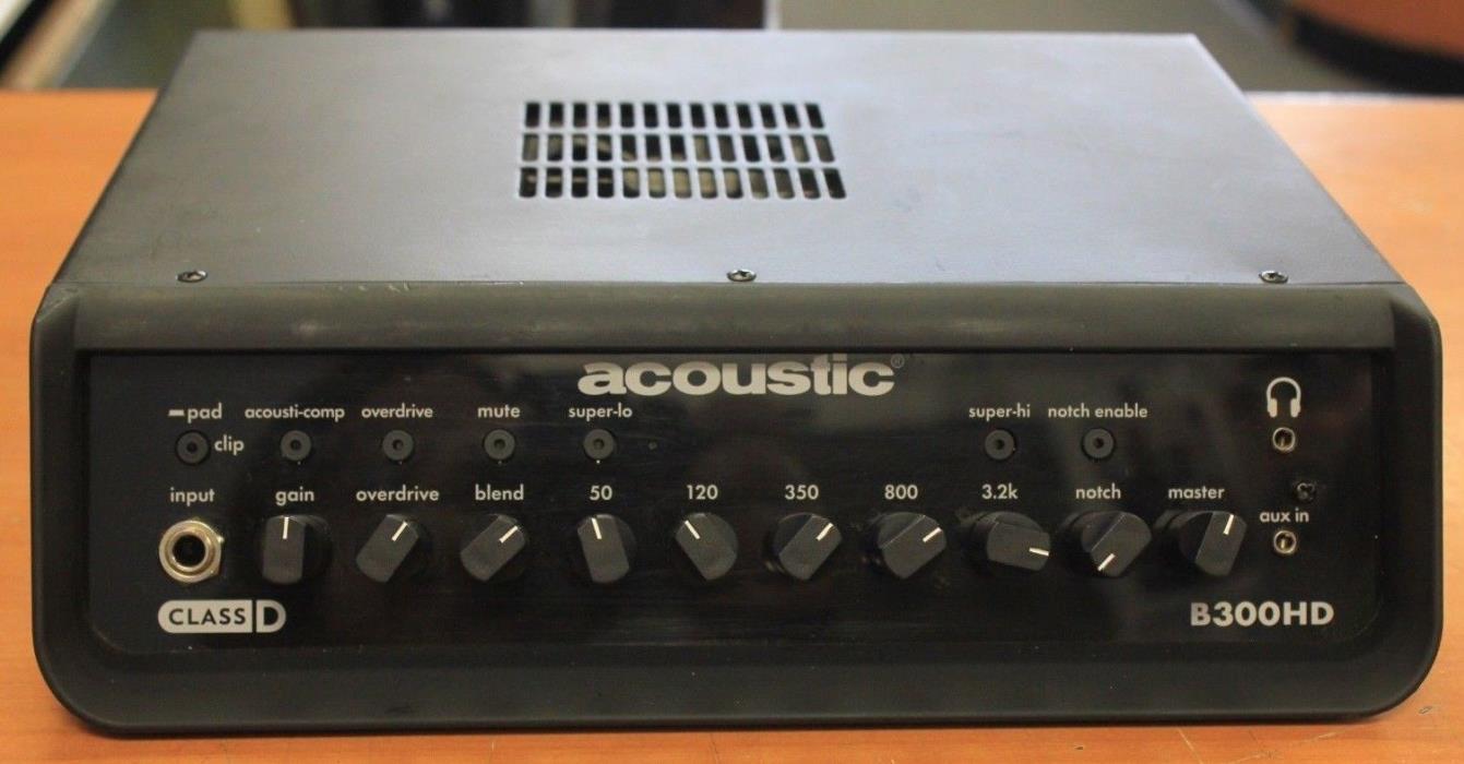 Acoustic B300HD 300W Bass Amp Head