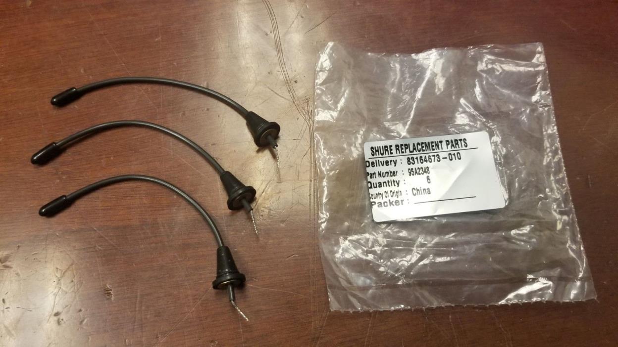 NEW Shure 95A2348 Replacement Antenna for U1 Transmitter - Pack of 3