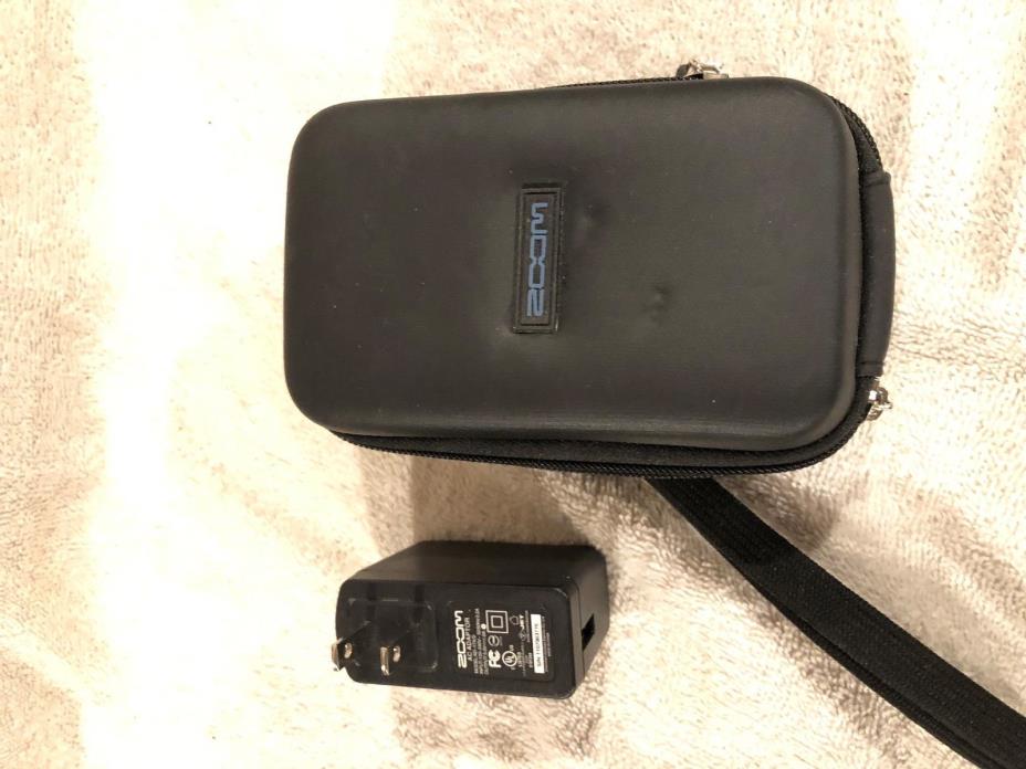 Zoom Hard Case For Portable Digital Recorder With AC/USB Adapter