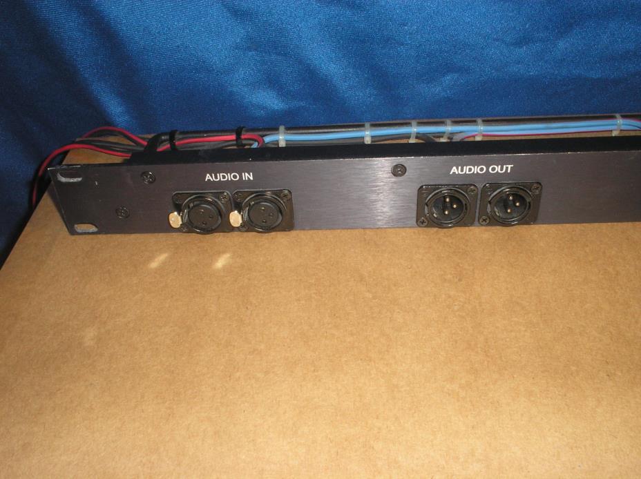 Custom Audio Interface Panel with XLR connectors 1RU rack anodized black