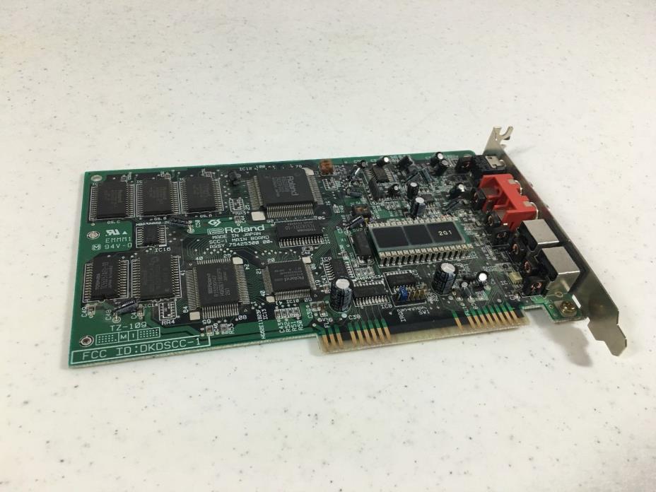 Roland SCC-1 MIDI GS Sound Card Vintage Rare