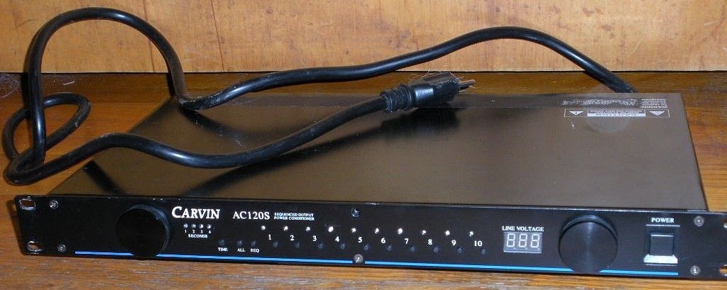 Carvin AC120S Sequenced Output Power Conditioner 10 outlets