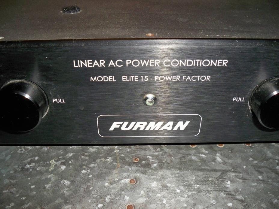 Furman Linear AC Power Conditioner Model Elite-15 Power Factor NICE