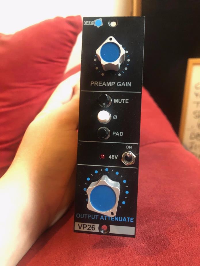Capi mic preamp 500 series (VP26) variable gain, GAR2520. 6 months old!