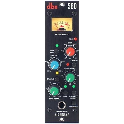 dbx 580 Microphone Preamplifier (500 Series)