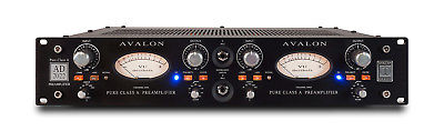 Avalon AD2022 Dual Mono Mic Preamplifier MICROPHONE PREAMP (Black/Red)