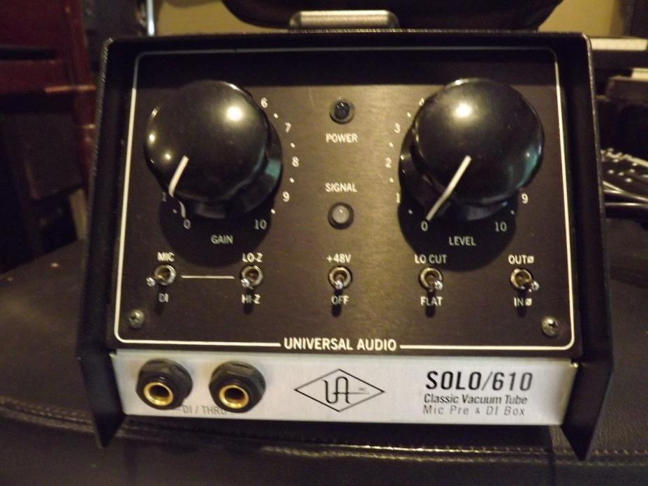 Universal Audio Solo/610 Classic Vacuum Tube Microphone Tube Preamp & DI Box