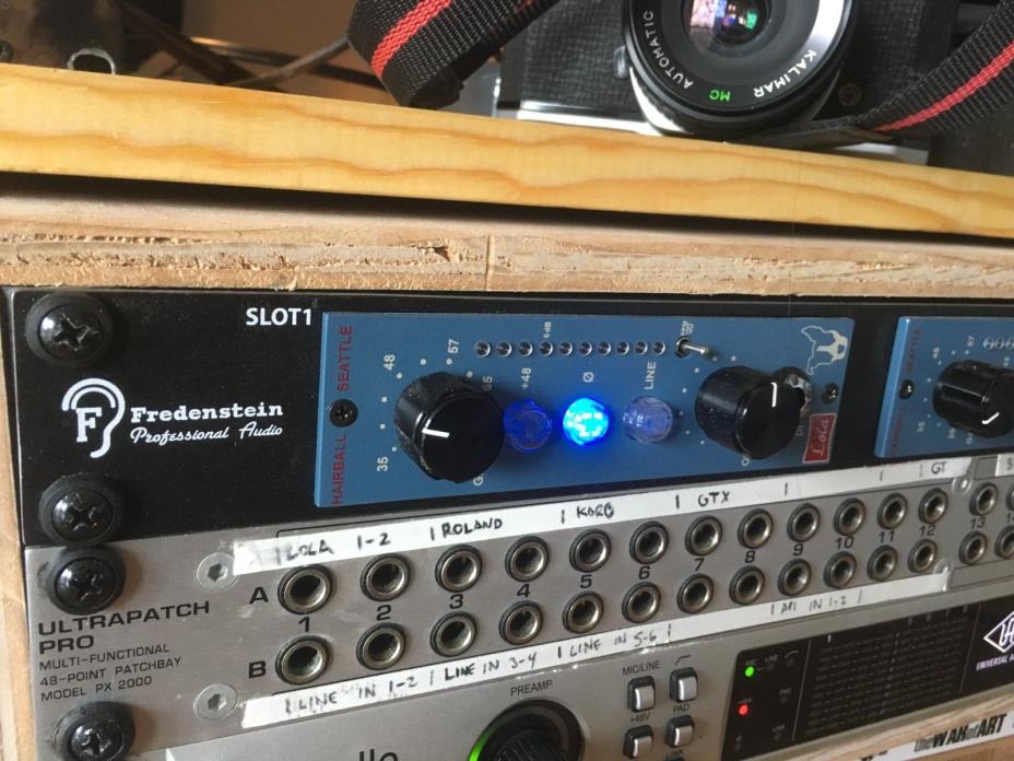Hairball Audio 2-Channel Preamp Lola 500 Series in Bento2 Chasis 2018